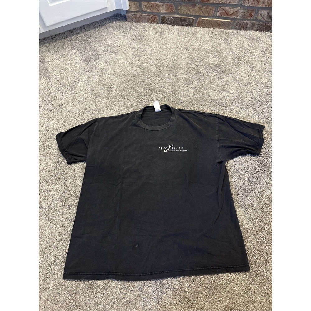 Vintage 90's The X Files Shirt Size Large Fight The Future 1998 Movie Promo Tee